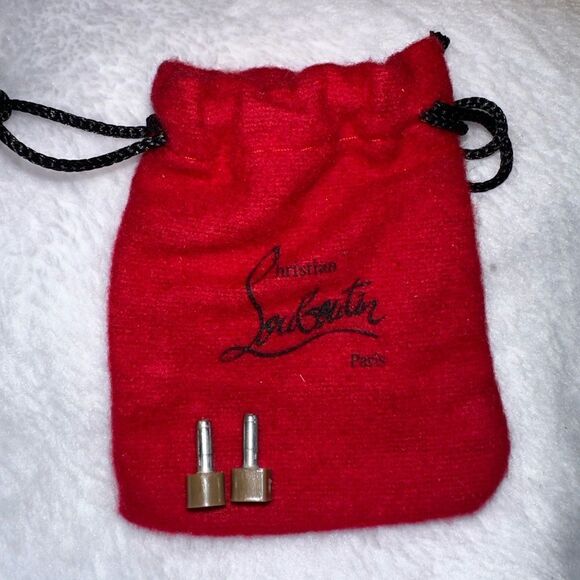 Christian Louboutin Decollete 554 Nude Patent Leather Pointed Toe Heels Pumps - Picture 8 of 8